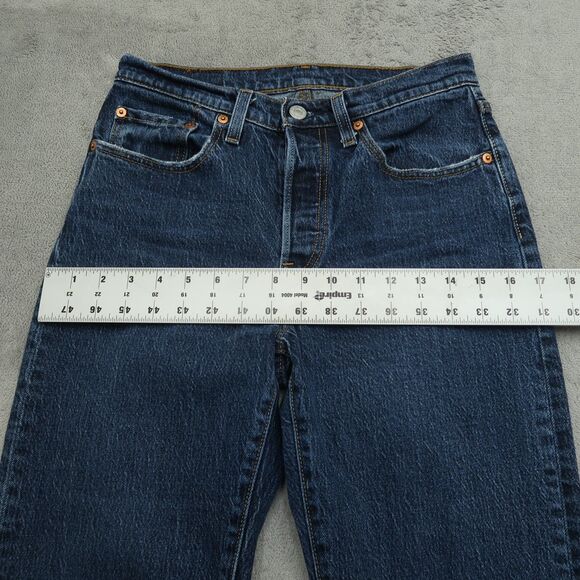 Levi's 501 Jeans Women's Size 26 Blue Mid-Rise Straight Denim 29" Inseam - Picture 8 of 16